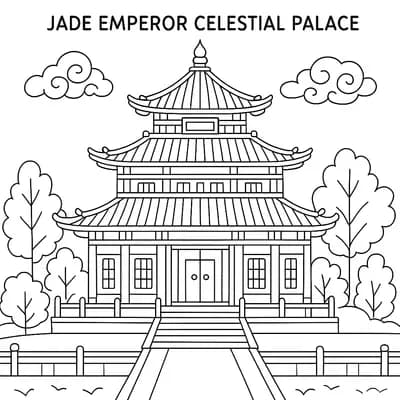 Jade Emperor Kleurplaat