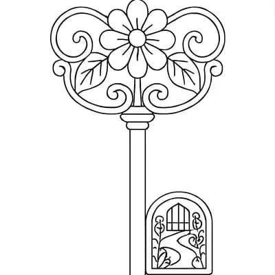 Key To Kleurplaat