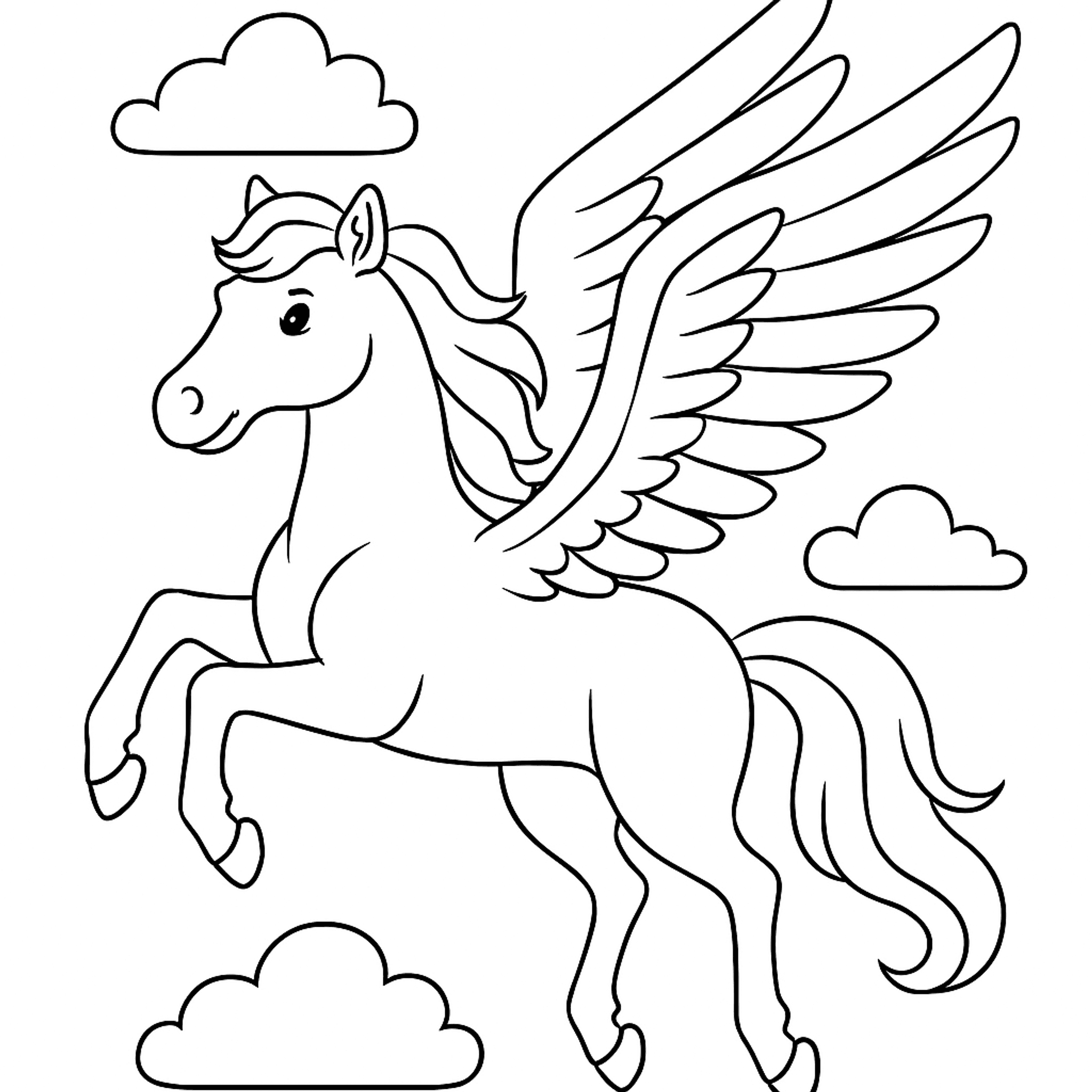 Pegasus Kleurplaat