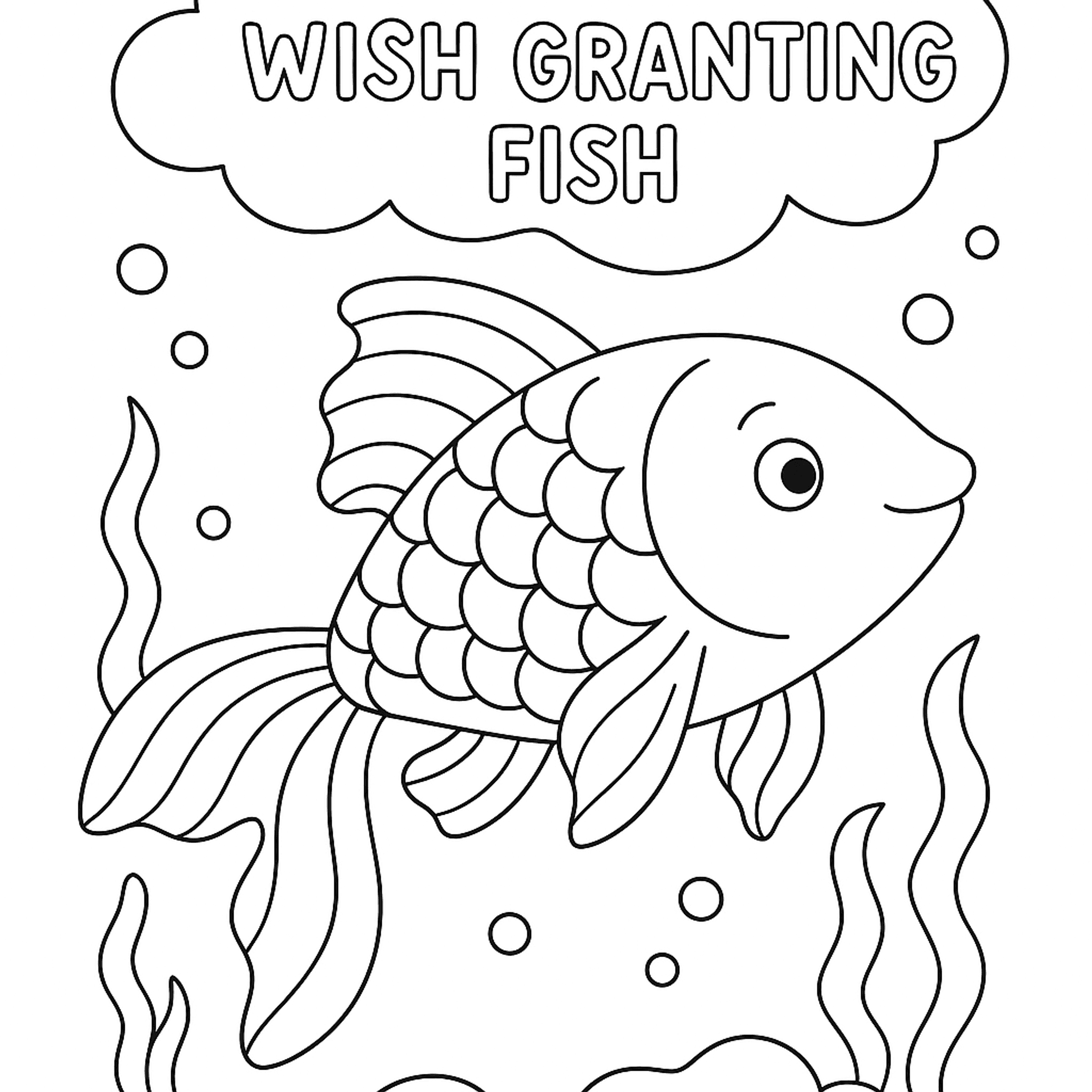 Wish Granting Kleurplaat