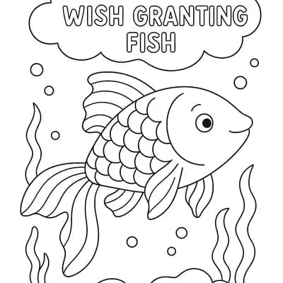 Wish Granting Kleurplaat