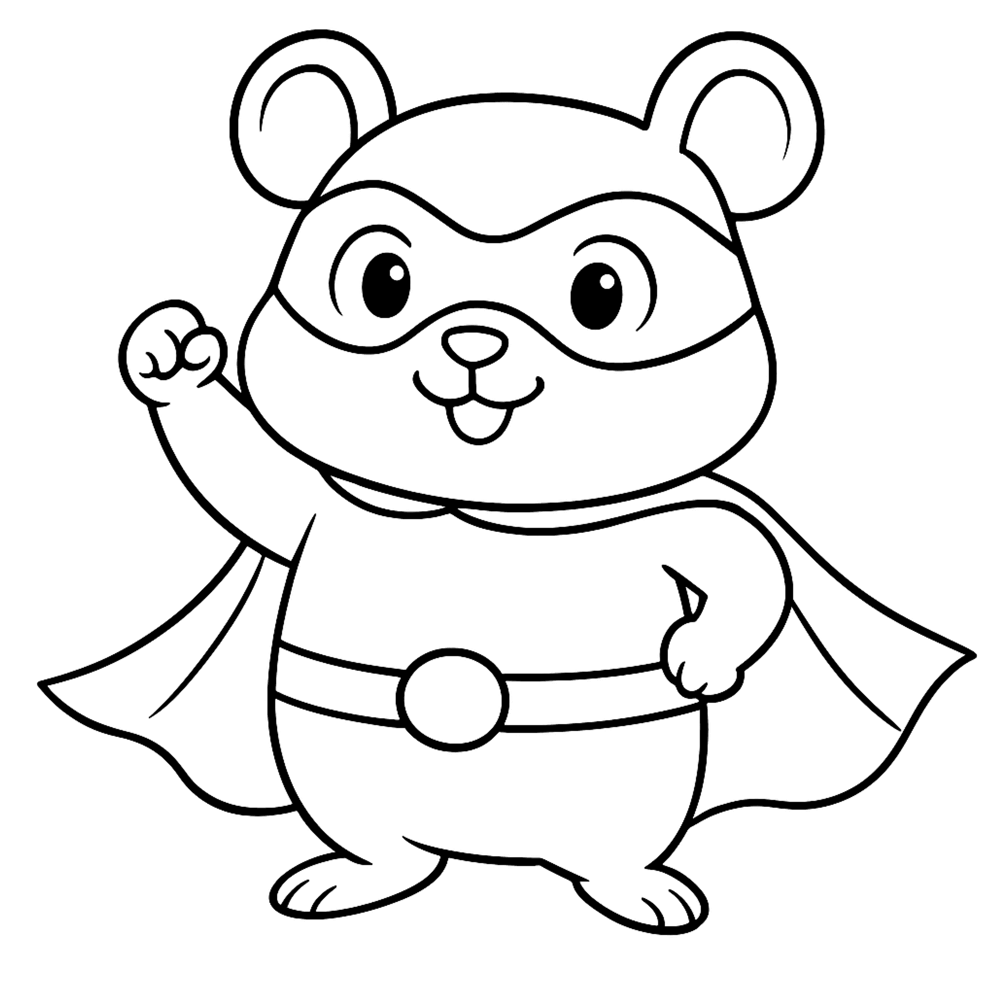 Superhero Pet Kleurplaat