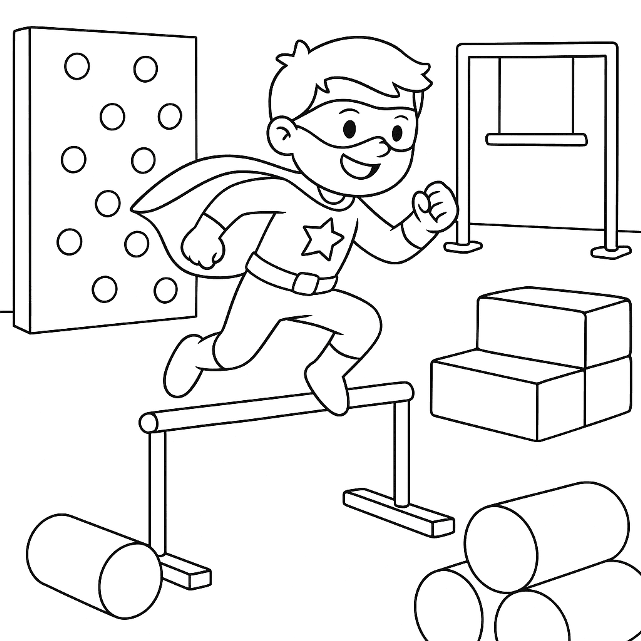 Superheld Traint Kleurplaat