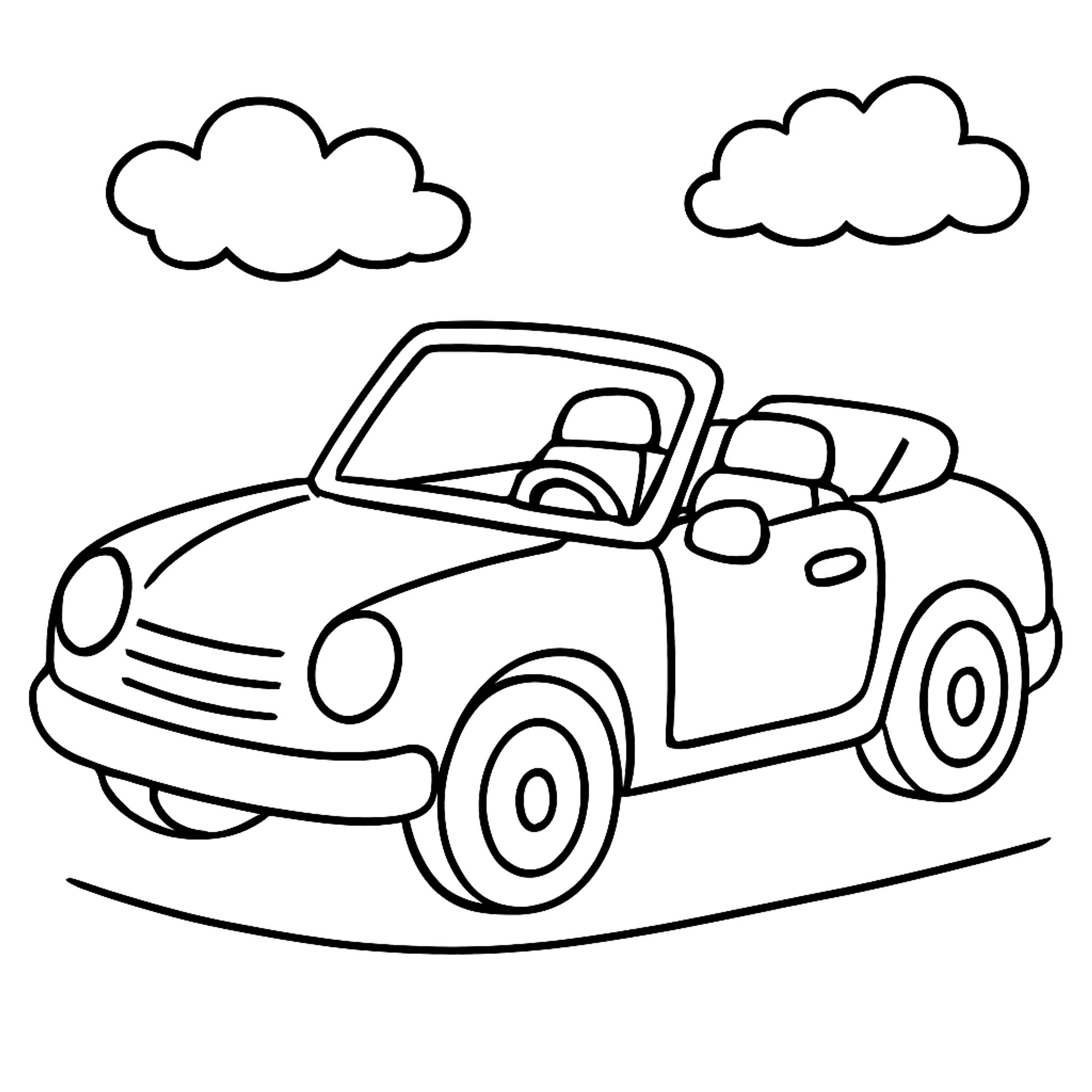 Cabrio Kleurplaat