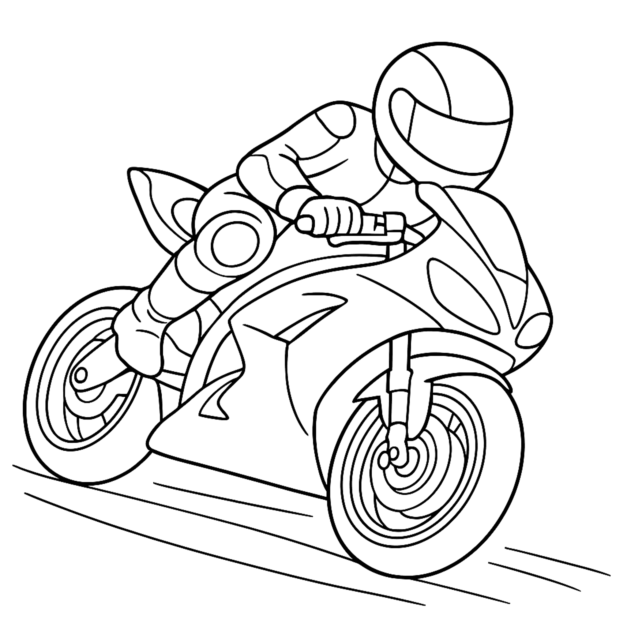 Motor Kleurplaat