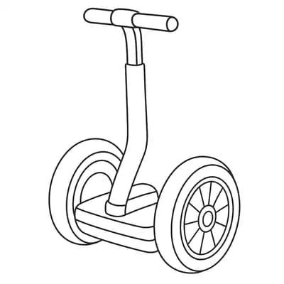 Segway Kleurplaat