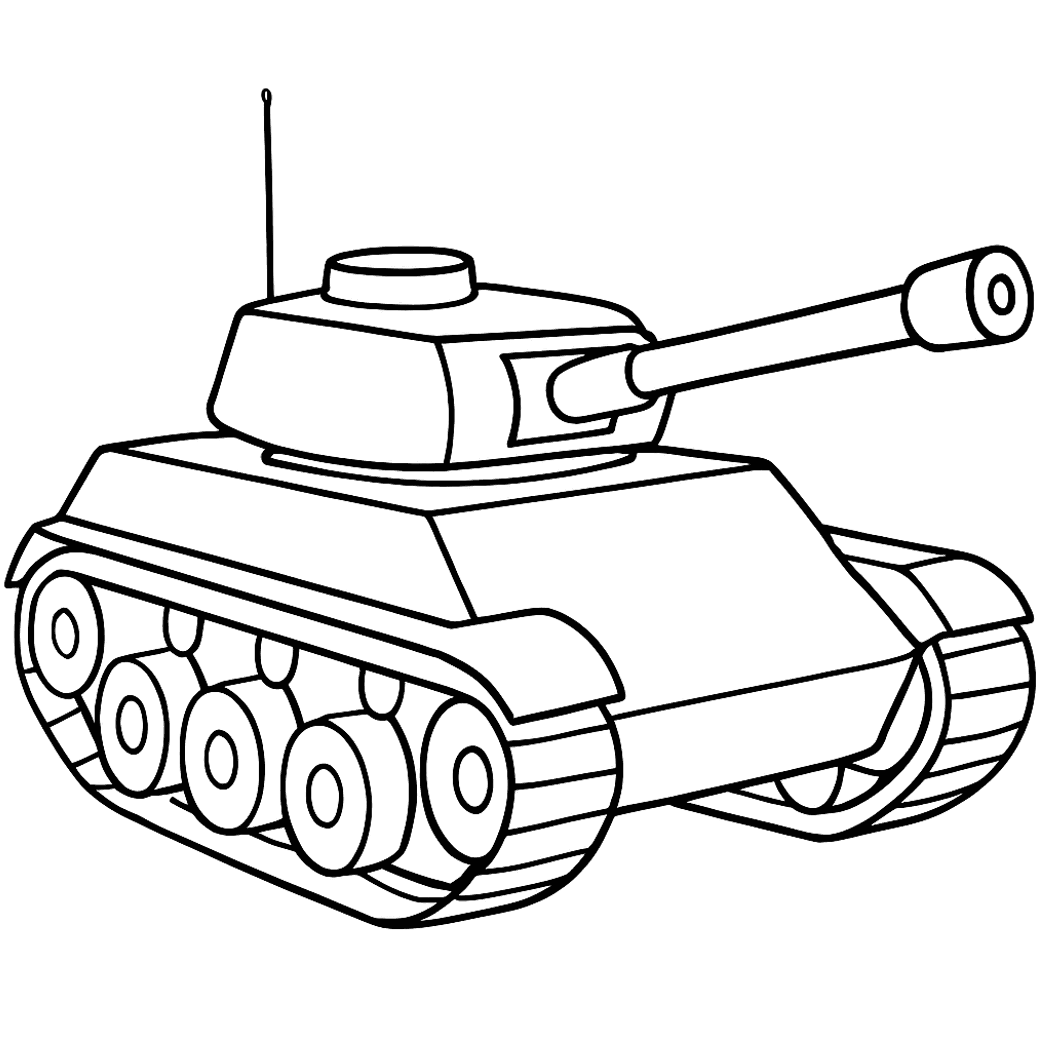 Tank Kleurplaat