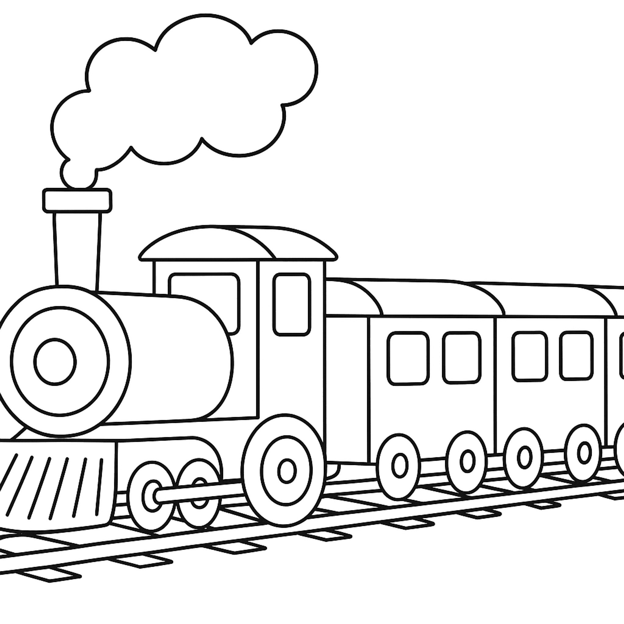 Trein Kleurplaat