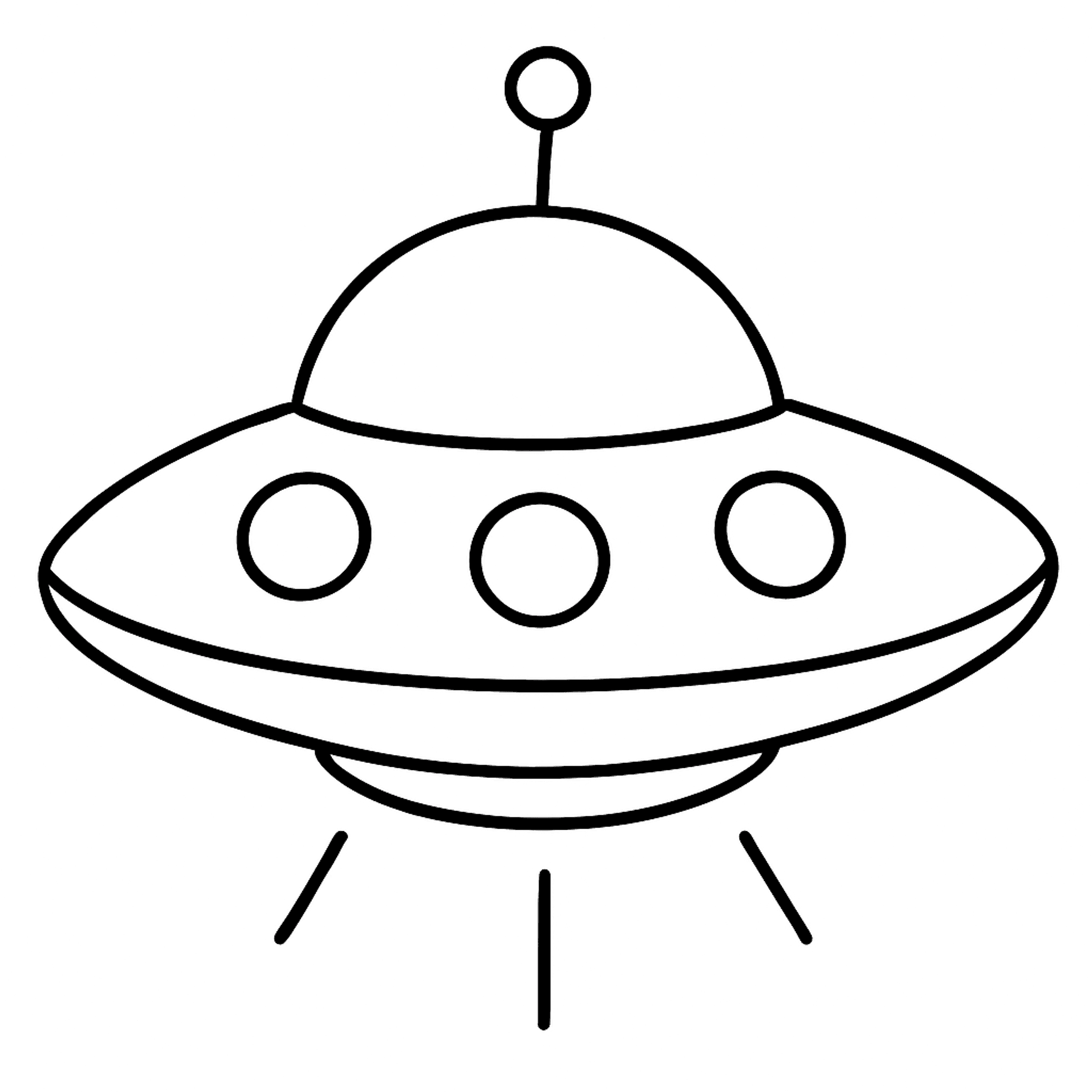 UFO Kleurplaat