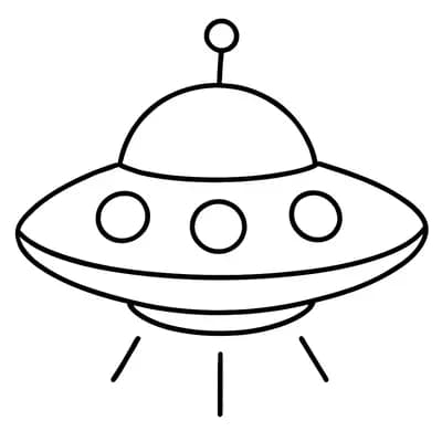UFO Kleurplaat