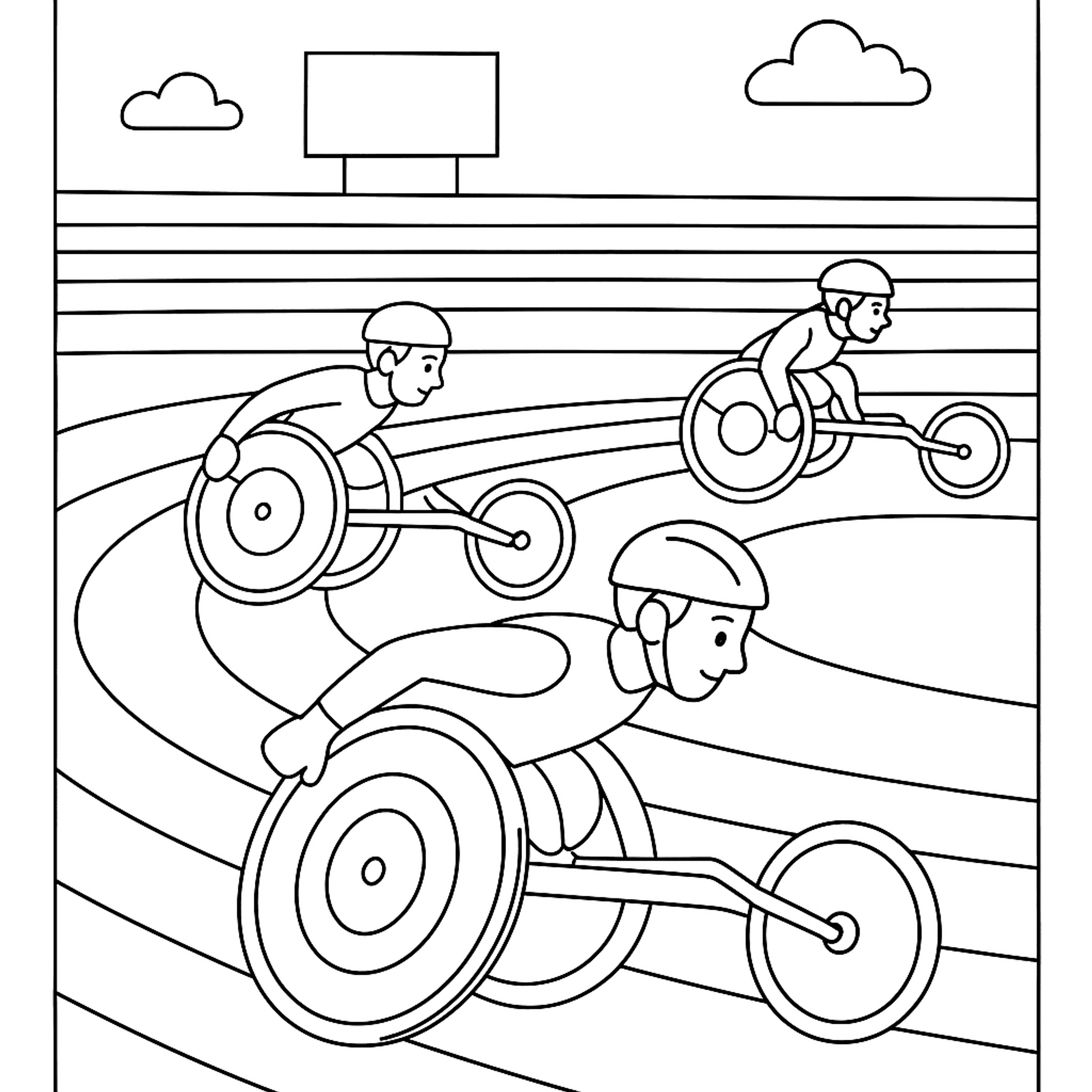Wheelchair Sports Kleurplaat