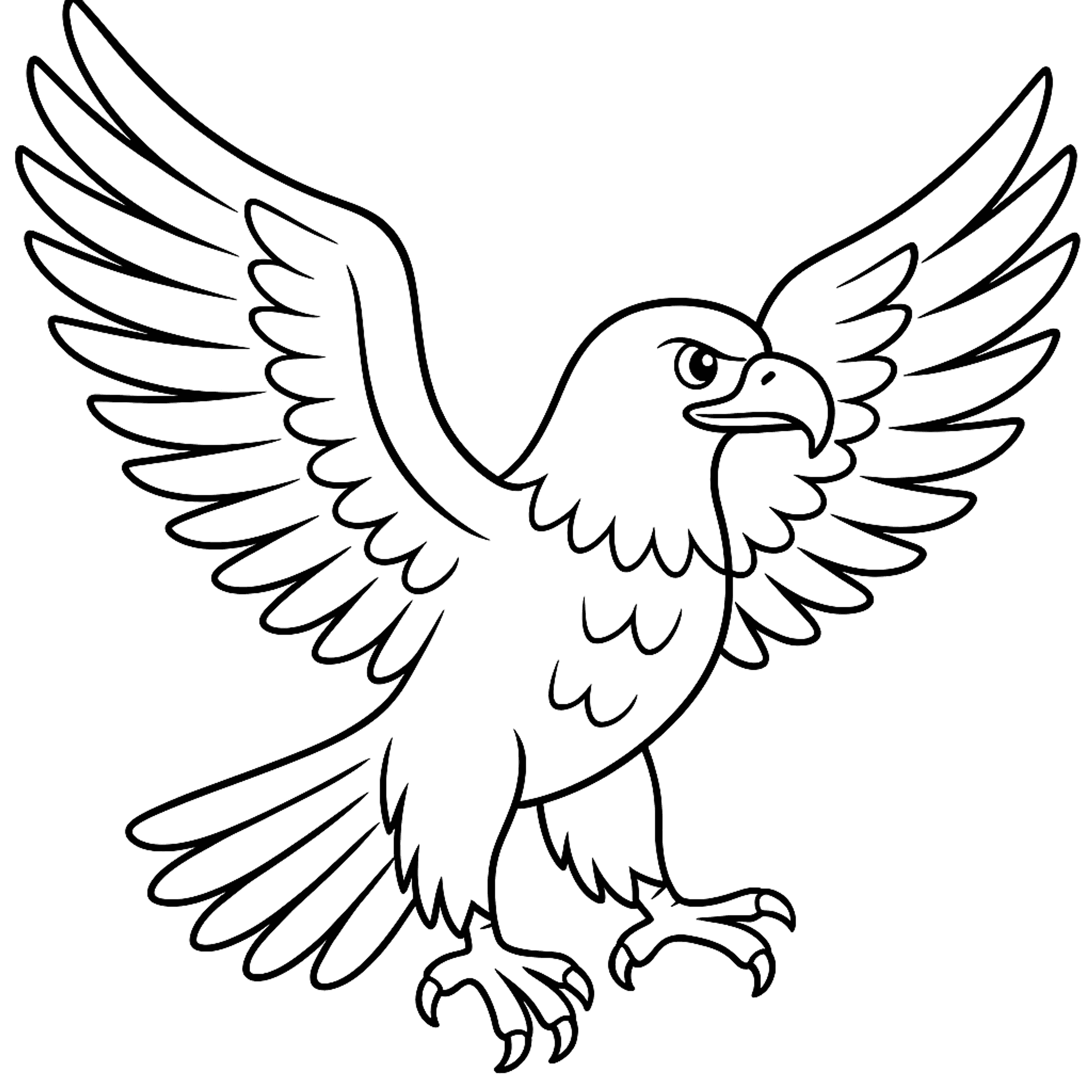 Bald Eagle Kleurplaat