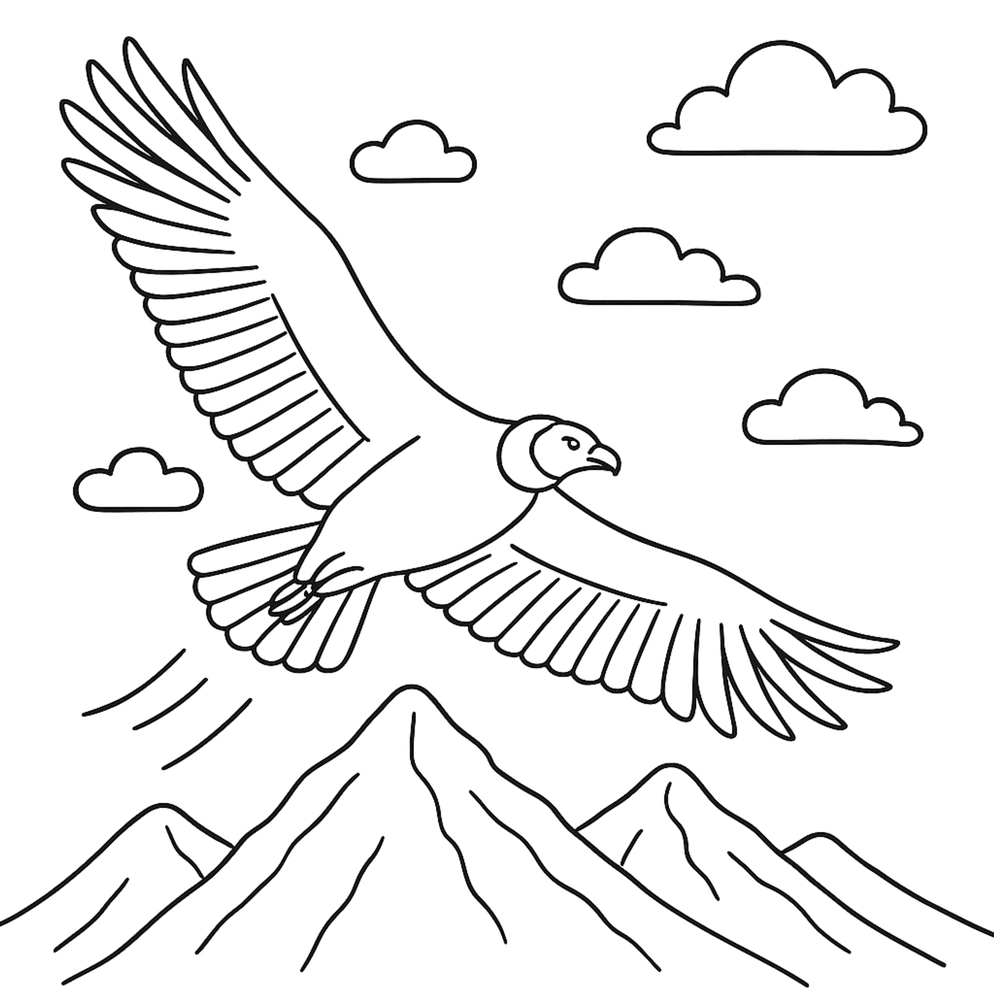 Condor Andean Kleurplaat