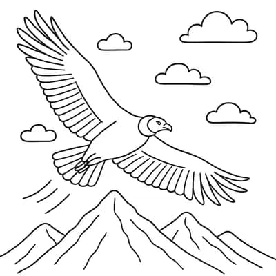 Condor Andean Kleurplaat
