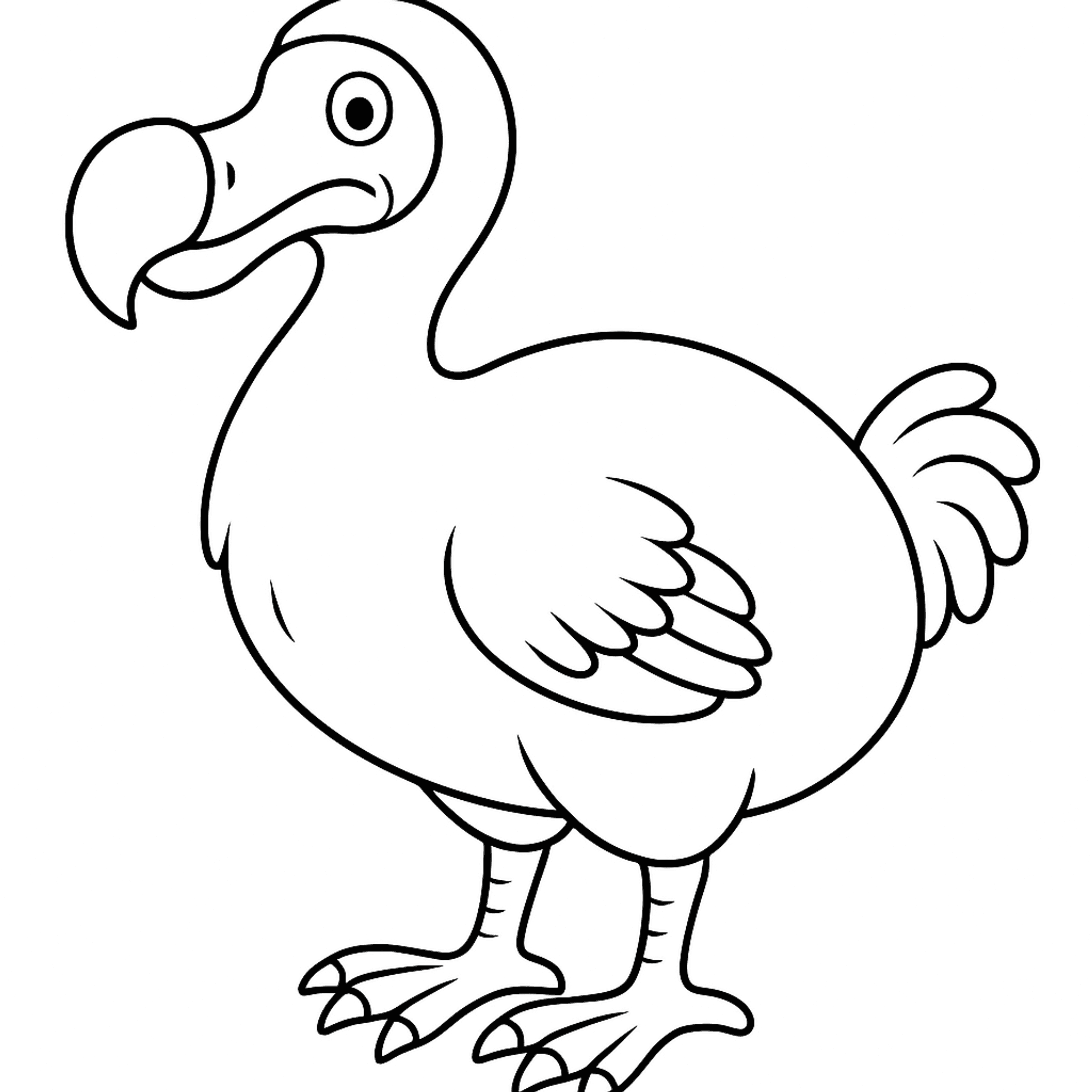 Dodo Extinct Kleurplaat
