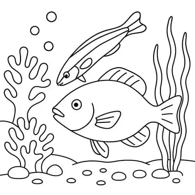 Cleaner Fish Kleurplaat