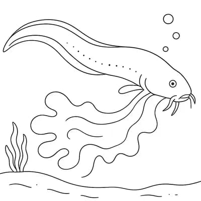 Hagfish Slime Kleurplaat