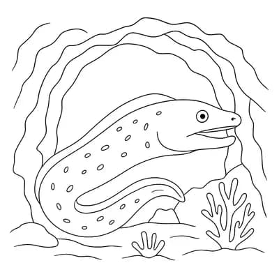 Murene Kleurplaat