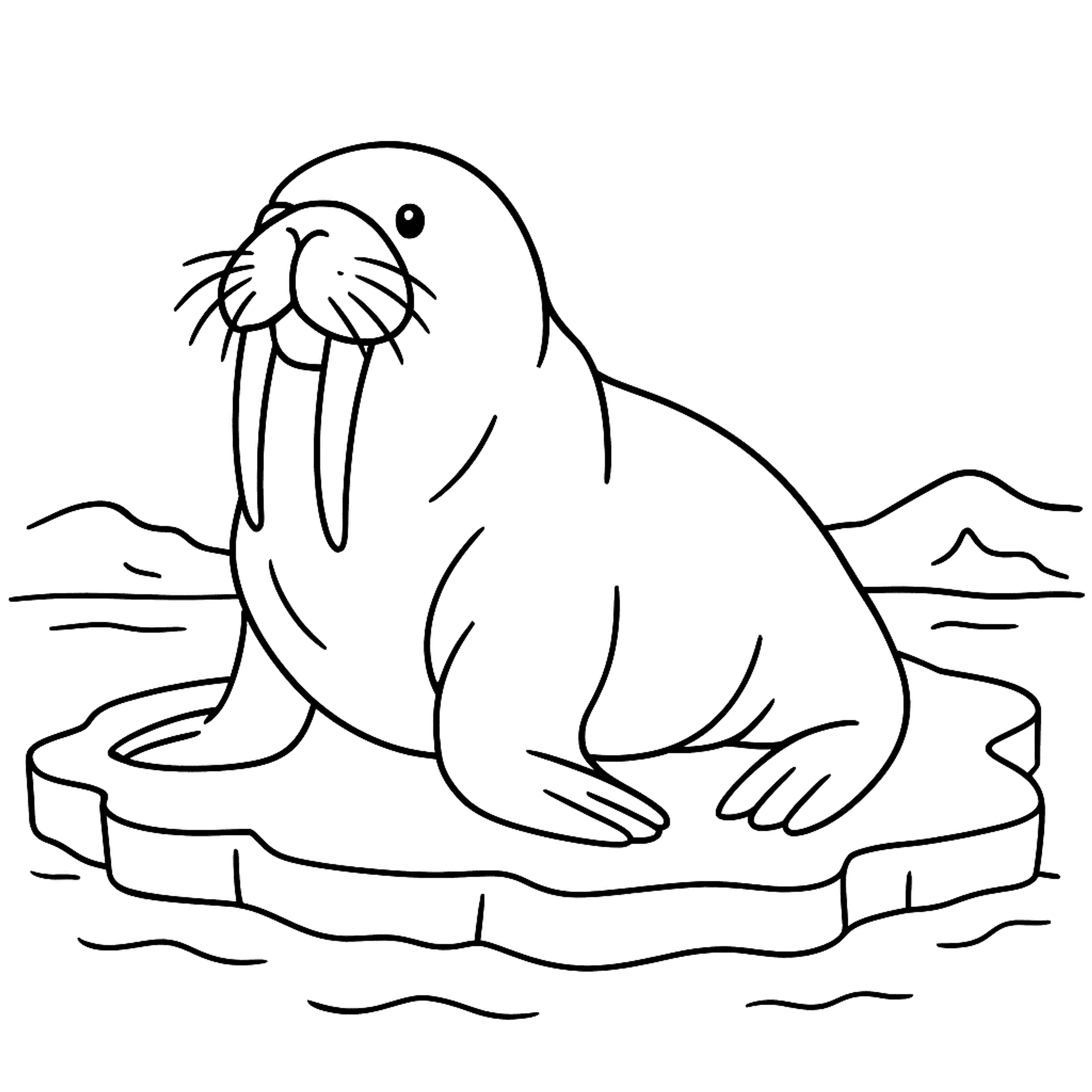 Walrus Kleurplaat